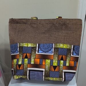 never used Colorful Geometric Tote Bag